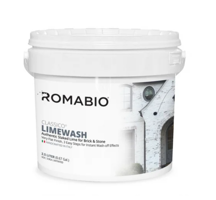 ROMABIO Classico Limewash Paint Masonry & Brick Interior/Exterior